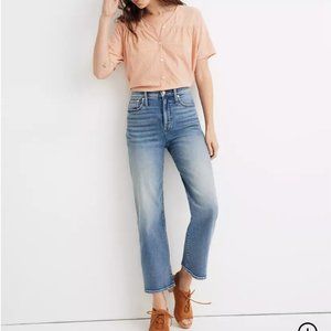EUC | Madewell | Slim Wide Leg Crop Jean
